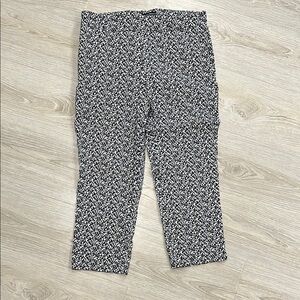 Women’s Spring Black and White Patterned Hilary Radley Pants